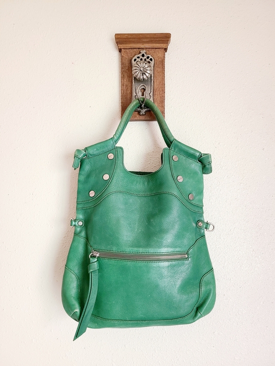 Foley + Corinna Handbags - Foley + Corinna Green Leather Shoulder Tote
